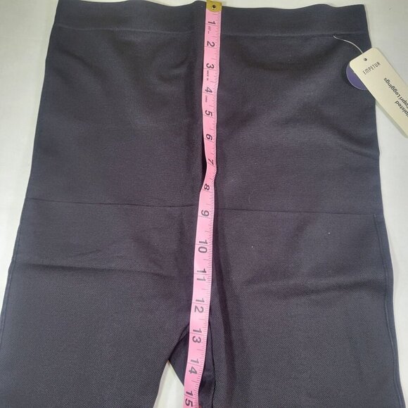 Empetua Black High Waisted Shaping Capri Leggings #42024 Size M - Picture 4 of 6